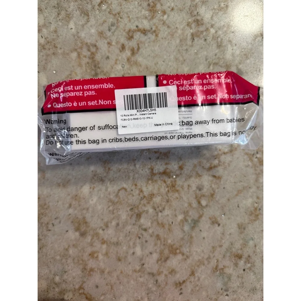 10 Rolls MarkDomain Mini‎ Printer Thermal Paper White Self-Adhesive Sticker 50mm